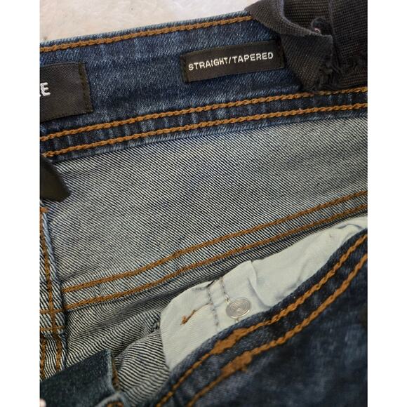 Men's Straight Tapered Kenneth Cole New York 33X30 Jeans- Dark Wash - Picture 7 of 8